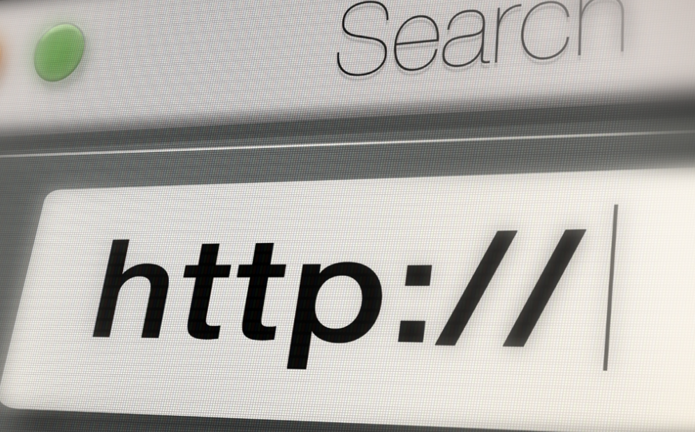 a close-up of a browser field, with “http://” in the rectangular space. Above the field is the word “Search”. To the left are 3 dots. The image accompanies a blog post about getting life insurance quotes.